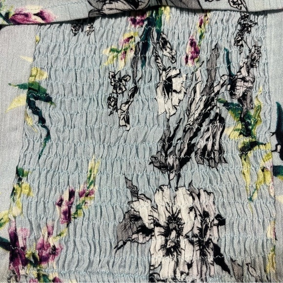 Band of Gypsies Arica Off The Shoulder Floral Cropped Top Small - Picture 7 of 14